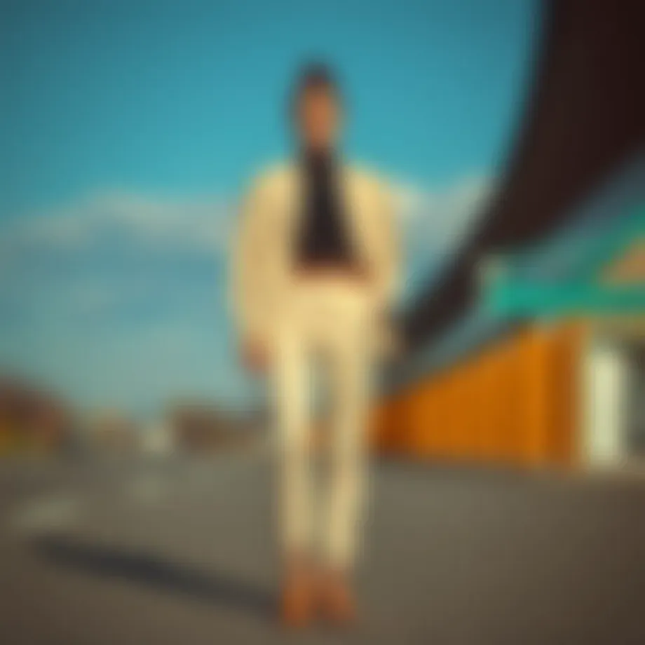 Stylish ankle trousers showcasing modern design elements