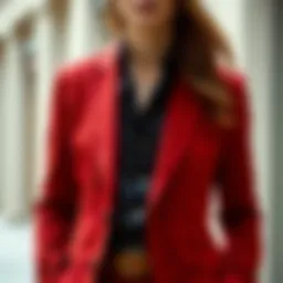 Elegant blazer combination reflecting modern fashion