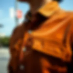 Stylish corduroy shirt showcasing intricate fabric details