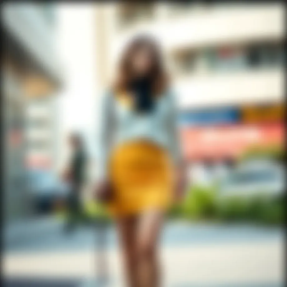 Elegant mini skirt style