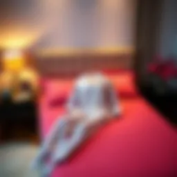 Elegant Mod Pajama Set Displayed on a Stylish Bed