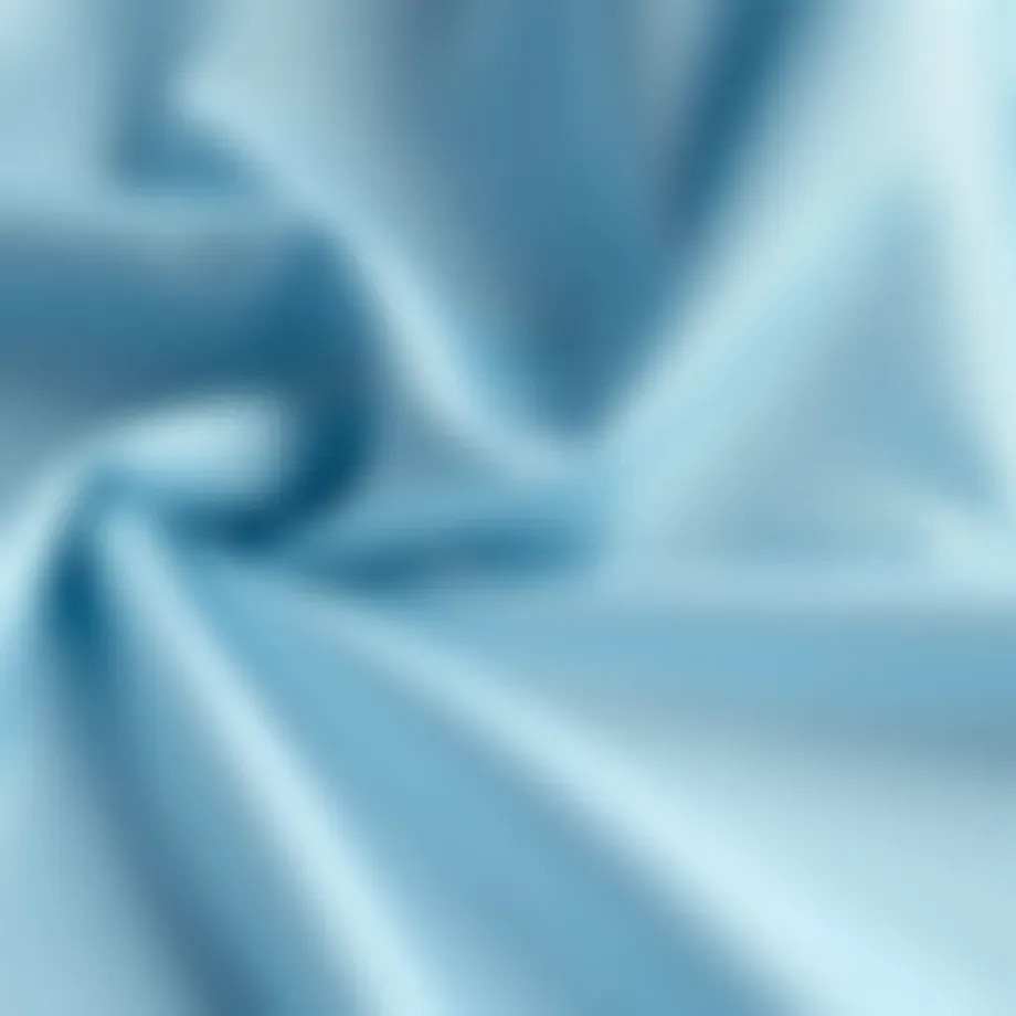 A serene fabric swatch in petal blue reflecting softness and elegance