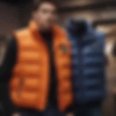 Comparative price tags of trendy puffer vests