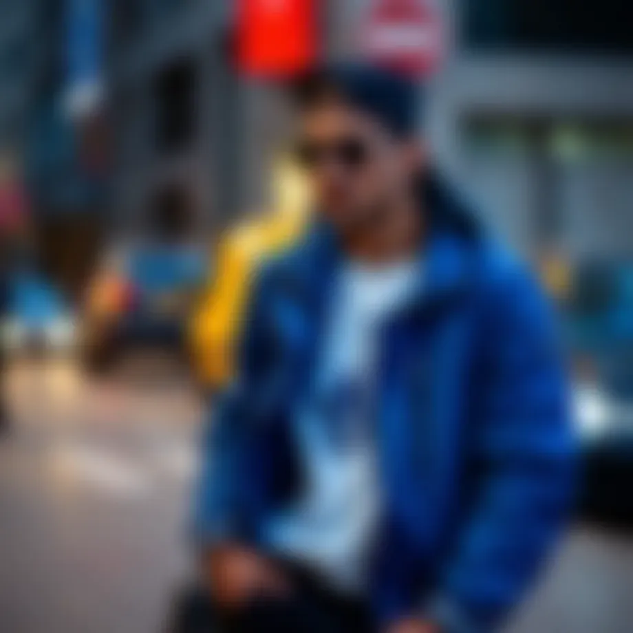 Stylish Southblue jacket in urban setting