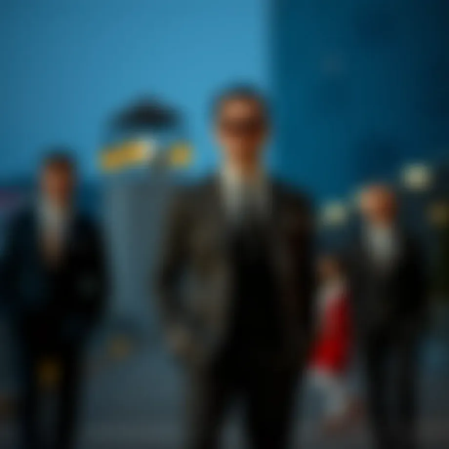 Elegant suit ensemble showcasing a blend of modern and classic styles